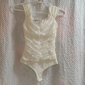 NWOT Bebe lace bodysuit xxs